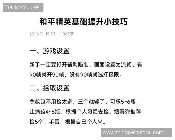 和平精英新手必看个人能力提升技巧与入门指南分享